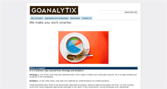 Desktop Screenshot of goanalytix.com